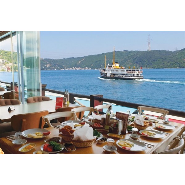 Göze Sarıyer Teras'ta Muhteşem Deniz Manzarası Eşliğinde Çift Kişilik Serpme Kahvaltı Lezzetleri 6