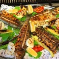Ünlülerin uğrak yeri Sarıyer garipçe 'de  Qarip restaurantta deniz manzarası eşliğinde Balık menüsü 2